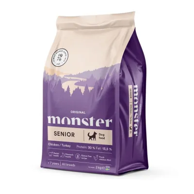 Monster Pet Food Monster Dog Senior Kana & Kalkkuna (2 kg), kuva 1 / 1