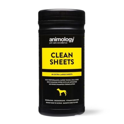 Animology Clean Sheets -puhdistuspyyhkeet 80 kpl 20 x 27 cm