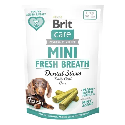 Brit Care Dog Mini treats FRESH BREATH 120 g, kuva 1 / 1
