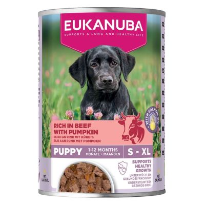 Eukanuba Dog Wet Puppy Nauta & Kurpitsa 400 g