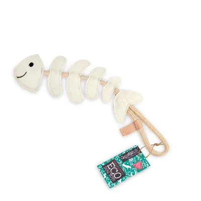Green & Wilds Thin Lizzie the Bonefish, Eco Dog Toy, kuva 1 / 1