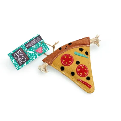 Green & Wilds Pepe Le Pizza, Eco Dog Toy, kuva 1 / 1
