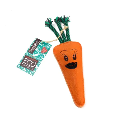 Green & Wilds Candice the Carrot, Eco Dog Toy, kuva 1 / 1
