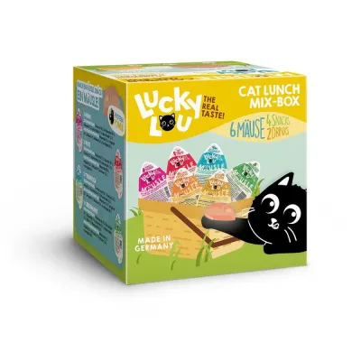 Lucky Lou Mouse Cat Lunch 6 kpl Mix-Box