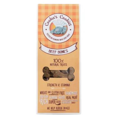 Cooka's Cookies Beef Bones - Naudanlihakeksit 100g
