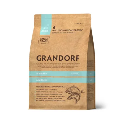 GRANDORF Adult Mini, Valkoinen Kala, 1 kg