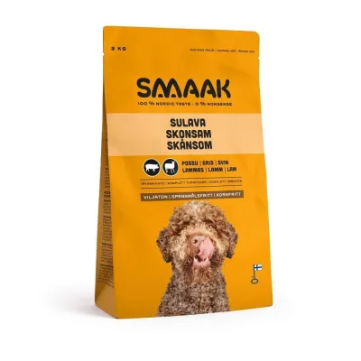 SMAAK viljaton possu-lammas aikuiselle koiralle