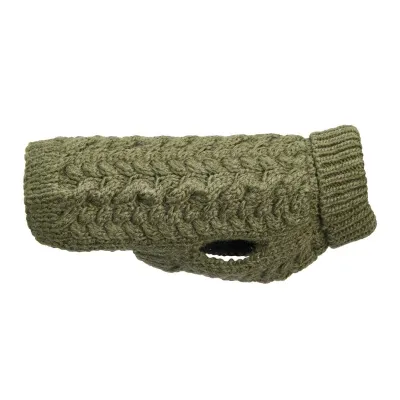 Basic Wool -neule koiralle sammaleenvihreä, kuva 1 / 1