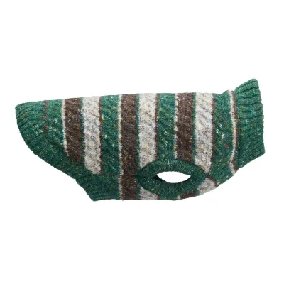 Basic Recy Stripe neule, vihreä, kuva 1 / 1