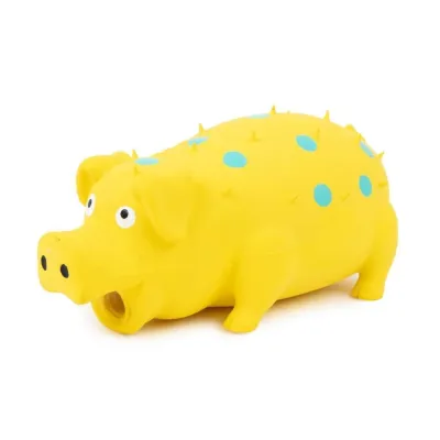 Little&Bigger Latex Spotted Pig Yellow 15 cm