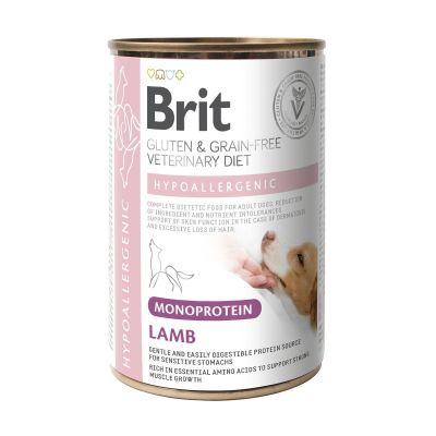 Brit Veterinary Diet for dogs Hypoallergenic Monoprotein Lamb Can 400 g