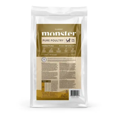 Monster Pet Food Monster Dog Classic Pure Poultry, kuva 1 / 1