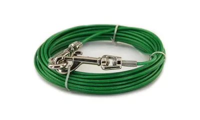 Dog TIE-OUT Cable, Kiinnitysvaijeri, 6m MAX 4.5kg