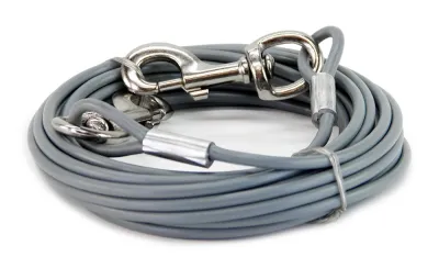 Dog TIE-OUT Cable, Kiinnitysvaijeri, 9m MAX 56kg