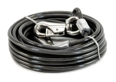 Dog TIE-OUT Cable, Kiinnitysvaijeri, 9m MAX 113kg