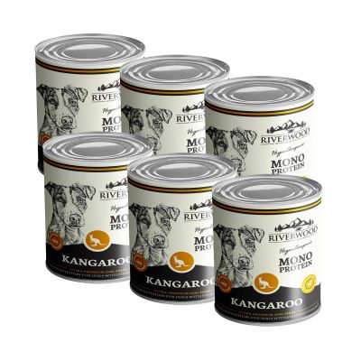 Riverwood Mono Protein Märkäruoka, Kenguru 400g, 6x400g