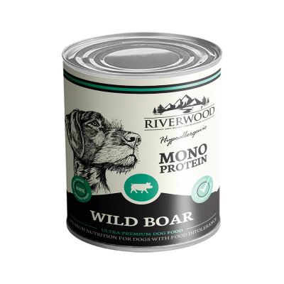 Riverwood Mono Protein Märkäruoka, Villisika 400g, 400g