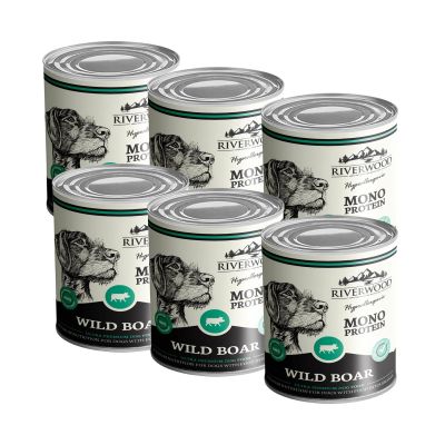 Riverwood Mono Protein Märkäruoka, Villisika 400g, 6x400g