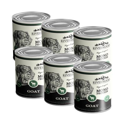 Riverwood Mono Protein Märkäruoka, Vuohi 400g, 6x400g