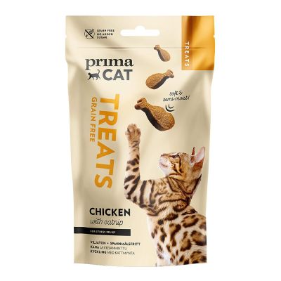 PrimaCat Softy Treats kana & kissanminttu 50 g