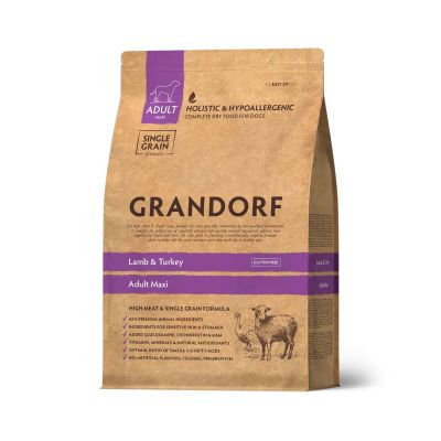 GRANDORF Adult Maxi, Lammas ja Kalkkuna, 10 kg