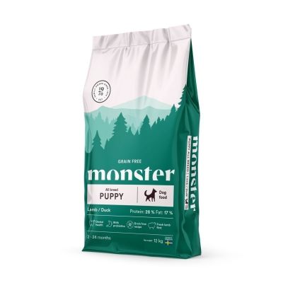 Monster Pet Food Monster Puppy S/M Grain Free Lammas & Ankka