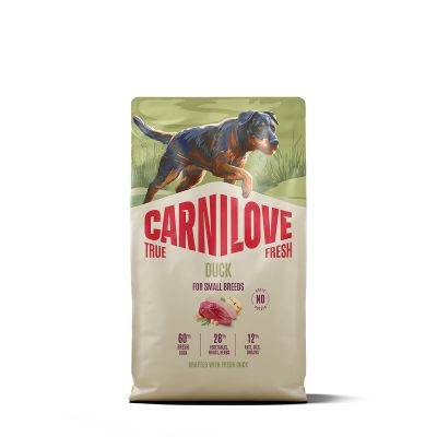 CARNILOVE TRUE FRESH dog dry duck for adult small breeds