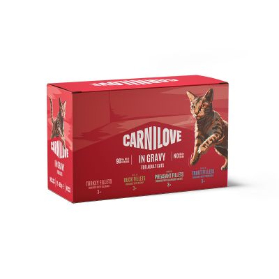CARNILOVE cat POUCH gravy rich multipack