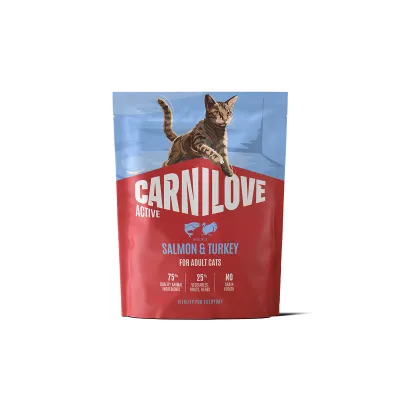 Carnilove Cat Adult Active Salmon & Turkey