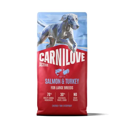 Carnilove Dog Adult Active Large Breed Salmon & Turkey
