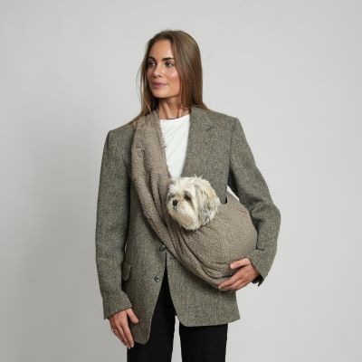 Staey Ava koiran kantolaukku - Teddykankainen