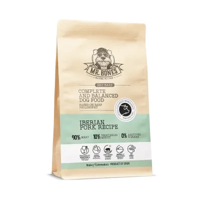 Mr.Bones Dry BARF Iberico possu – viljaton täysravinto koirille, 3 kg