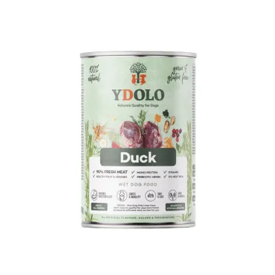 YDOLO Healthy & Pure Duck - Märkäruoka 400g, 6x400g, kuva 1 / 1