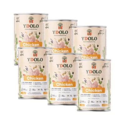 YDOLO Healthy & Pure Chicken - Märkäruoka 400g, 6x400g, kuva 1 / 1