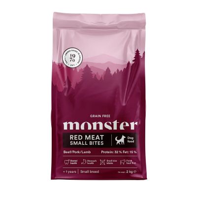Monster Pet Food Monster Dog GF Adult Red Meat Small Bites