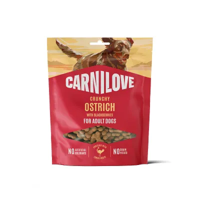 Carnilove Dog Crunchy Snack Ostrich with Blackberries 200 g, kuva 1 / 1