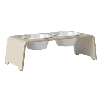 dogBar® Classic korotettu ruokakuppiteline - Kashmir, M / Posliini Comfort, kuva 1 / 1