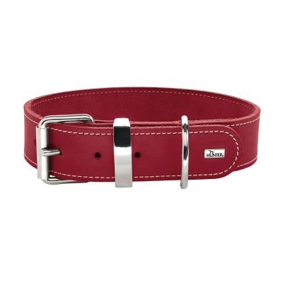Koiran nahkainen kaulapanta Hunter Aalborg Special, punainen