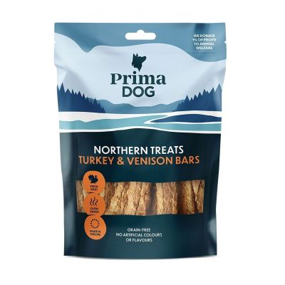 PrimaDog Northern Bars kalkkuna & peura 150 g