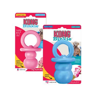 Kong Puppy Binkie - Pentujen purulelu, S / Vaaleanpunainen