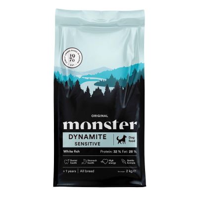 Monster Pet Food Monster Dynamite Sensitive White Fish