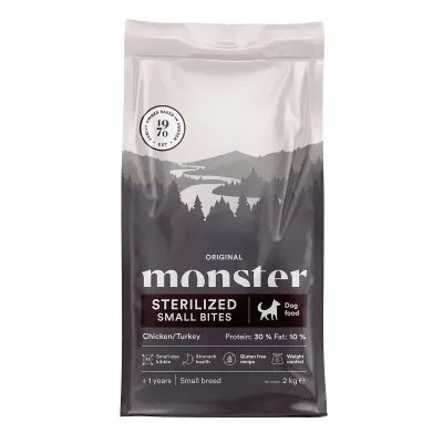 Monster Pet Food Monster Sterilized Small Bites Chicken & Turkey