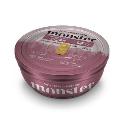 Monster Pet Food Monster Dog Slow Cooked Pork Stew Bowl 280 g