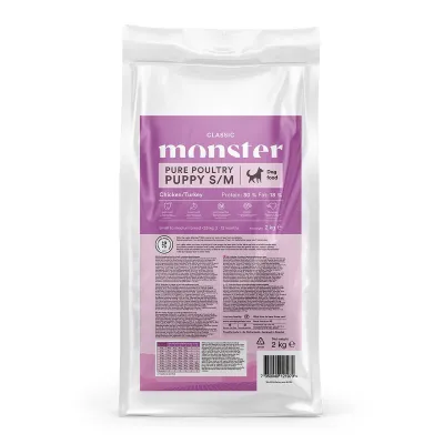 Monster Pet Food Monster Classic Dog S/M Puppy Poultry, kuva 1 / 1