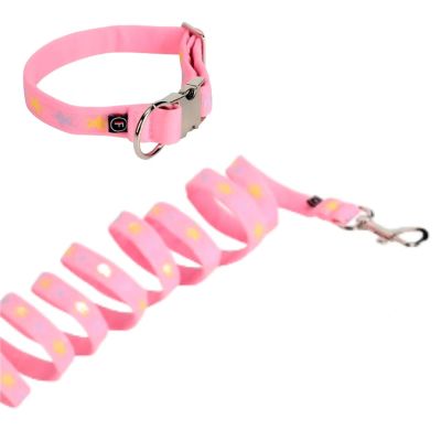 Finnero Bambino Panta & Talutin Setti Koiralle, Girly Pink / S