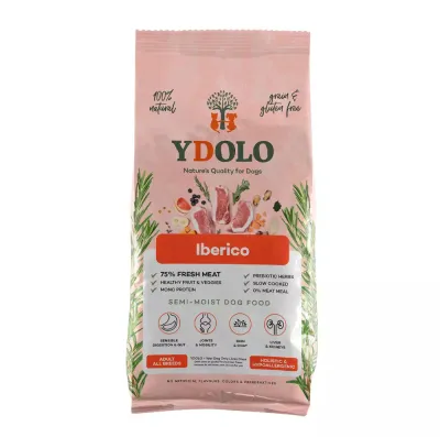 YDOLO Healthy & Pure Iberico - Puolikostea koiranruoka, 10 kg