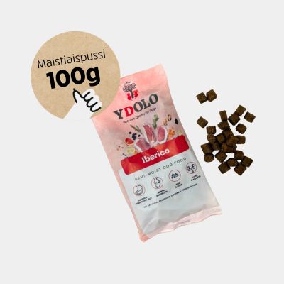 YDOLO Healthy & Pure Iberico - Puolikostea koiranruoka 100g