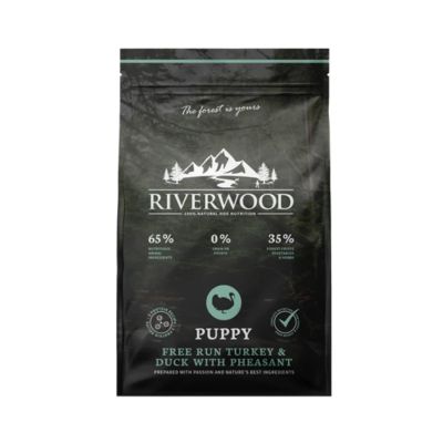Riverwood Puppy Kalkkuna, Ankka & Fasaani 2kg - PÄIVÄYS 12.8.2026