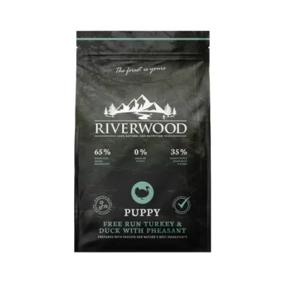 Riverwood Puppy Kalkkuna, Ankka & Fasaani 2kg - PÄIVÄYS 12.8.2026