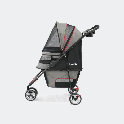 InnoPet Buggy Avenue lemmikkirattaat, Shiny Grey / Red, kuva 1 / 1